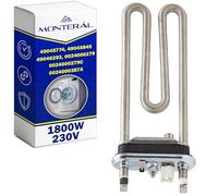Resistenza Lavatrice 1800W 230V con Codice Originale 49045774 49045845 49046292 per Candy per Hoover 0024000279 0024000279C 0024000387A per Haier - MONTERAL