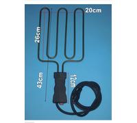 RESISTENZA PER BISTECCHIERA 2000W CON MANICO FERRARI OPTIMA G3 GIULIETTA 32x20CM