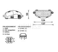Resistenza regolatore ventilatore ABR 155 000P MAHLE per VOLVO XC40