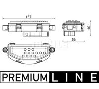 Mahle Original Resistenza regolatore ventilatore posteriore ABR 158 000P