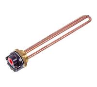 Resistenza Scaldabagno Con Termostato 2000W L=265mm Flangia 54mm 220V