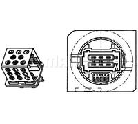 Resistenza ventola abitacolo per veicoli senza aria condizionata ABR 91 000P