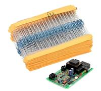 Resistenze assortite, kit di resistenze - Assortimento di resistenze 600 x 1/4 W,Set di resistenze elettriche, tolleranza 1%, resistenze comuni assortite per piccoli laboratori