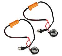 Resistenze per P21w 2pcs Connettore Resistenza Di Carico Cavo Cablaggio Led Spia Segnale Direzione 1156 7506 P21w Resistenza Ed Indicatori Filo Decodificatore Decoder Adatto