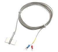 Resistenze termiche a termocoppia con sensore di tipo patch di superficie PT100/K/E/J impermeabili for il monitoraggio della temperatura superficiale 1 m/2 m/3 m/4 m/5 m(PT100,Length 2M)