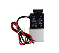 Resistere ad alta pressione e temperature estreme DC 12 V 24 V ac 110 v 220 v elettrovalvola 0,25 "0,1" 2 vie valvola pneumatica ad azione diretta normalmente chiusa per acqua calda Gas aria (Ac 110 V