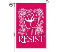 Resistere bandiera giardino, divertente anti-razzismo Yard bandiere all'aperto, femminista giustizia sociale cortile segno, diritti umani uguaglianza Prot