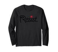 Resistere, design anti Trump Maglia a Manica