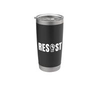 Resistere Pugno Attivismo di protesta Diritti Civili Potere Diritti Umani Bicchiere termico in acciaio inox doppia parete
