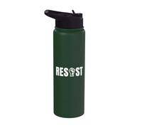 Resistere Pugno Attivismo di protesta Diritti Civili Potere Diritti Umani Stainless Steel Insulated Water Bottle