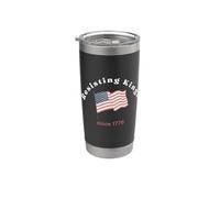 RESISTING KINGS DAL 1776 Il dissenso è un meme patriottico USA Bicchiere termico in acciaio inox doppia parete