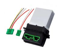 resistore motore ventilatore Compatibile Con Megane MK II 2002-2016 Per Scenic MK I 1999-2003 Cavo Connettore Resistenza Ventola Riscaldatore Motore Ventilatore 6441L2 7701048390(Resistor and plug)