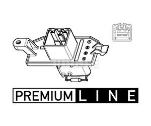 Resistore, ventola interna MAHLE ABR 104 000P