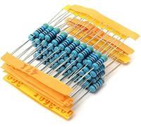 Resistori 1/4W 0,25W 1% 30 valori Kit resistore a film metallico 10R-1M Resistore pacco resistore ad anello colorato Accessori specializzati (Size : 300pcs)