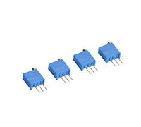 Resistori 50pc, kit assortimento resistore trimmer regolabile 3296W Ohm con scatola di immagazzinaggio, 100/200/500/1k/2k/5k/10k/20k/100k/500k Accessori specializzati
