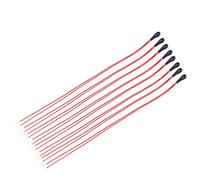 Resistori a Termistore 10 pz MF52B 10K, Sensore di Temperatura con Filo Smaltato 60mm, Alta Sensibilità per Controllo Temperatura e Misurazione Precisa