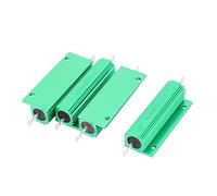 Resistori fissi in alluminio da 4 pezzi alloggiati 100 W Watt 50 Ohm Tolleranza del 5% Resistori fissi Resistore verde AMNzOgOdL