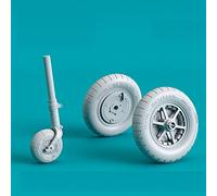 Reskit RS48-0339 - Set di ruote Messerschmitt Bf-109E in scala 1/48 (ponderato)