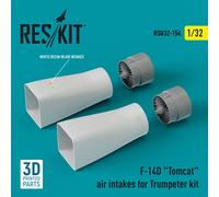 ResKit RSU32-0154 Presa D'Aria F-14D Tomcat 1:32 Per Trumpeter Kit (Stampa 3D)