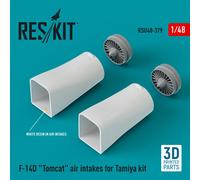 ResKit RSU48-0379 1:48 F-14D Tomcat Presa d'Aria per Kit Tamiya (Stampa 3D)