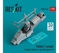 ResKit RSU48-0420 1:48 Rafale C Cockpit Dettagliato Per Revell/Academy Kit