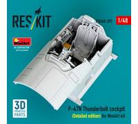 ResKit RSU48-0593 1:48 P-47N Thunderbolt Cockpit Detailed Edition Kit MiniArt