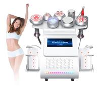 RESKIU Macchina per Massaggio per la rimozione della Cellulite 80K, Macchina per cavitazione brucia Grassi 9 in 1, Macchina Dimagrante, Strumenti per rassodare la Pelle, per la Cura della Pelle,A