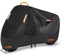 RESKIU Telo Moto Impermeabile per Suzuki Dr Z 400 2000-2024, Telo Protezione Moto da Esterno Anti-UV Telo Coprimoto Scooter Motorino,Orange/B