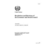 Resolutions and Decisions of the Economic and Social Council (Tascabile)