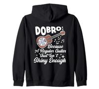 Resonator Dobro Chitarra Suonatore Acustico Bluegrass Music Lover Felpa con Cappuccio