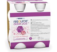 NESTLE Resource Diabet Plus Fragola - Alimento a fini medici speciali 4x200 Ml