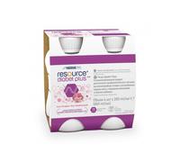 NESTLE Resource Diabet Plus Fragola - Alimento a fini medici speciali 4x200 Ml