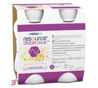 Resource Diabet Plus Vaniglia Alimento Dietetico Con Fibre 4x200 ml
