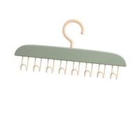 Resovo Appendiabiti Salvaspazio per Reggiseno con capacità di 20 Ganci, Organizer per Armadio e Portaoggetti per Canottiere, Reggiseni e Sciarpe in (verde chiaro)