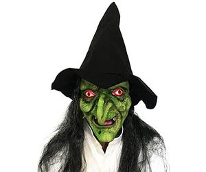 RESOYE, maschera da strega per Halloween, maschera da strega per la vecchia donna, costume di Halloween spaventoso, decorazione per cosplay per adulti con testa intera