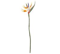 RESOYE Strelitzia - 3 fiori artificiali in gomma con gambo lungo, 37 piante verdi per decorazioni fai da te per la casa, feste, colore giallo