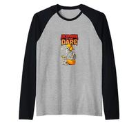 Respawn, se ne Hai Il Coraggio, Funny Skeleton Gamer Halloween Maglia con Maniche Raglan