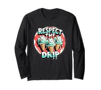 Respect The Drip - Baseball Ice Cream Youth Tee Maglia a Manica