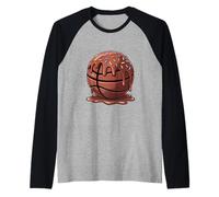 Respect The Drip Basket Ragazzi Ragazze Cioccolato Crema Drip Maglia con Maniche Raglan