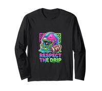 Respect The Drip - Casco da Calcio Slime Art Maglia a Manica