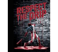 Respect The Drip Composition Book: Edgy Baseball Notebook for Teens and Adults: Patriotic American Flag Baseball Player | 7.5 x 9.25 in | 100 Pages | College Ruled