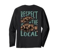 Respect The Local Clownfish Reef Life Backprint Maglia a Manica