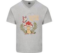 Respect The Soil Rana Climate Change Hippy Uomo Scollo A V Cotone T-Shirt