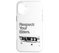 Respect Your Elders Vintage Euro E 9-9 Custodia per iPhone 16 Plus
