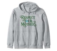 Respect Your Mothers Earth Day Environmental Nature Recycle Felpa con Cappuccio