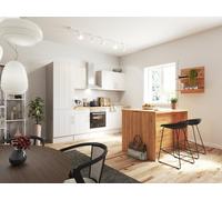 Respekta Anton Cucina In Linea Con Isola 280 cm Landhaus, Lärche-Weiß