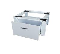 Respekta Base per lavatrice con cassetto integrato, bianco, 30 cm, in acciaio