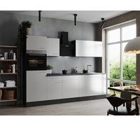 respekta Blocco cucina grigio opaco bianco Oliver, 280 cm