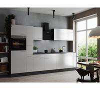 respekta Blocco cucina grigio opaco bianco Oliver 310 cm