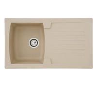 Lavello Cucina Lavello Incasso Granito Mineralite 86 x 50 Beige respekta Boston